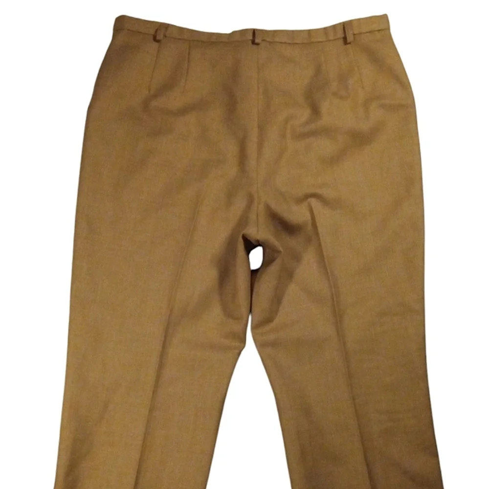 Pendleton Camel Virgin Wool Dress Slacks Pockets Career Office Size 14 - Picture 6 of 11